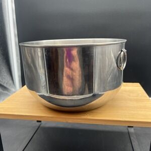 Vintage Farberware 7.5" Diameter Stainless Steel Mixing Bowl Double Thumb Ring